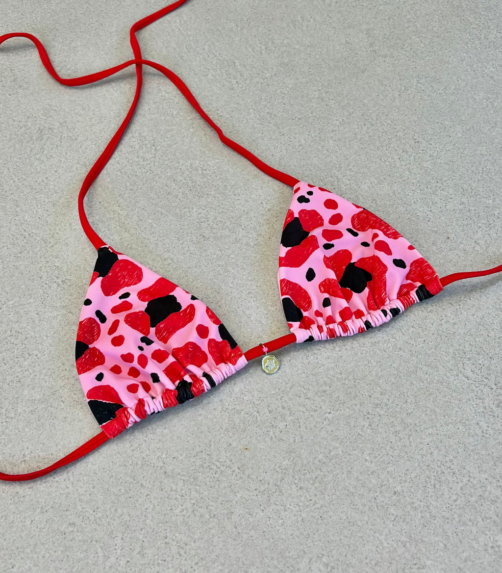 Cherry Cheetah TRI TOP